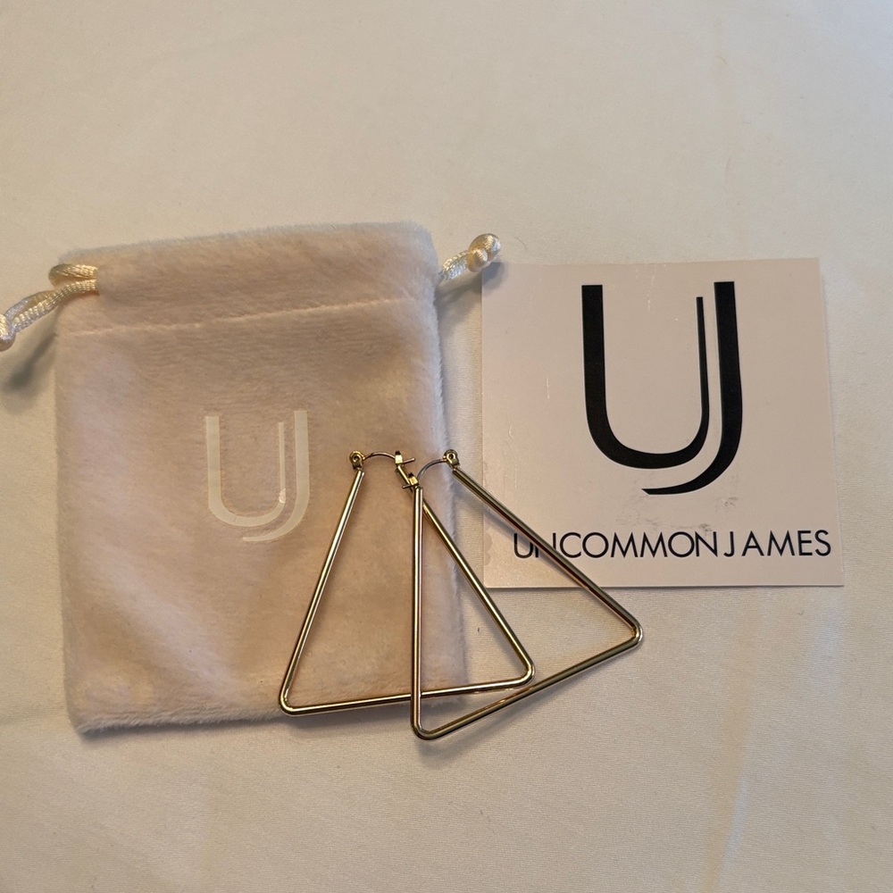 Uncommon James Gold Triangle Earrings